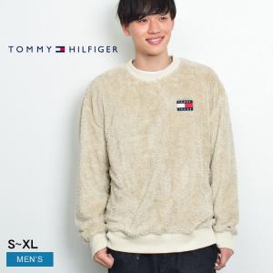 トミージーンズ プルオーバー メンズ シェルパ フリース バッジ ロングスリーブ TOMMY JEANS 78J3463 TOMMY HILFIGER 送料無料｜z-sports