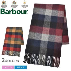 バブアー スカーフ メンズ レディース ラグース スカーフ BARBOUR USC0376 ネイビー レッド マフラー ブロックチェック 無地｜z-sports