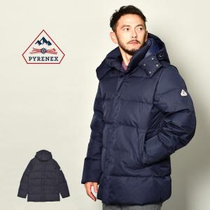 ピレネックス ダウンジャケット メンズ ベルフォール PYRENEX HMO023 ブラック 黒 ネイビー 紺 アウター ジャケット ダウン 防寒 冬