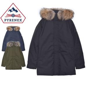 ピレネックス ダウンジャケット メンズ アヌシー ファー PYRENEX HMO019 ブラック 黒 ネイビー 紺 ダウン アウター ジャケット