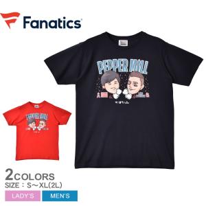 送料無料 ファナティクス 半袖Tシャツ メンズ レディース PEPPER MILL TEE FANATICS ML01 ネイビー 紺 レッド 半袖｜z-sports