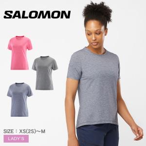 （ゆうパケット送料無料） サロモン 半袖Tシャツ レディース SNTIAL TENCEL SS TEE SALOMON LC2007500 LC2007600 LC2007800 黒 ネイビー 紺 半袖｜z-sports