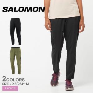 サロモン ジャージ レディース ランライフ パンツ SALOMON LC2027900 LC2028000  カーキ ボトムス パンツ 長ズボン｜z-sports