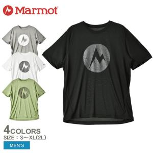 （ゆうパケット送料無料）マーモット 半袖Tシャツ メンズ トランスポーター半袖Tシャツ MARMOT 41800 黒 白｜z-sports