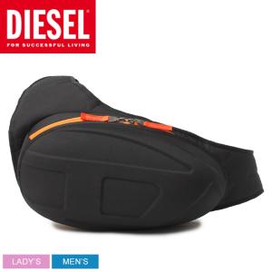 ディーゼル ボディバッグ 1DR POD SLING BAG DIESEL X09139 P4630 ブラック 黒 かばん 鞄 カバン タウンユース 斜め掛け ロゴ｜z-sports