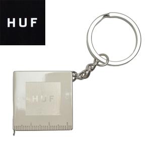 （ゆうパケット可）ハフ キーホルダー メンズ レディース TAPE MEASURE KEYCHAIN HUF AC00809 シルバー キーチェーン キーリング アクセサリー 小物｜z-sports