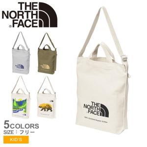 ノースフェイス トートバッグ キッズ ジュニア 子供 オーガニックコットントート 鞄 THE NORTH FACE NMJ82351 白 国内正規｜z-sports