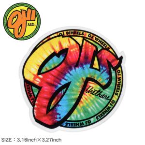 （ネコポス配送） オージェー ステッカー TRIPPY JUICE MYLAR STICKER 3.16IN×3.27IN OJ 88281763 マルチ シール スーツケース パソコン PC ロゴ 爆買