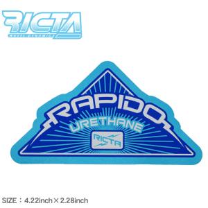 （ネコポス配送） リクタ ステッカー RAPIDO STICKER 4.22INCH×2.28INCH RICTA 88281691 ロゴ スケートボード ボード スケボー スポーツ 爆買