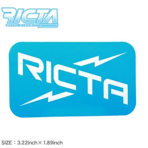 （ネコポス配送） リクタ ステッカー RICTA LOGO STICKER 3.22INCH×1.89INCH RICTA 88281678 ロゴ スケートボード ボード スケボー 定番 爆買