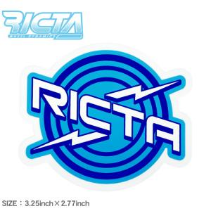 （ゆうパケット可）リクタ ステッカー RICTA RINGS STICKER 3.25INCH×2.77INCH RICTA 88281760 ロゴ スケートボード ボード スケボー 定番｜z-sports