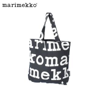 マリメッコ トートバッグ LOGO NOTKO MARIMEKKO 47312 黒 白 カバン かばん 鞄 トート 北欧 送料無料｜z-sports