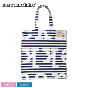 送料無料 マリメッコ トートバッグ メンズ レディース HUOPAKELTANO タサライタ ロゴ トート バッグ MARIMEKKO 91176 Kioski コラボ ボーダー｜z-sports