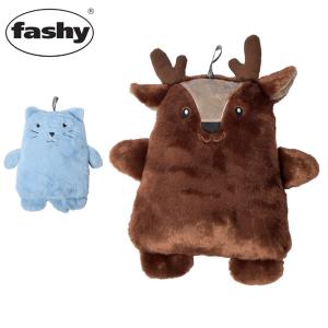 ファシー 湯たんぽ メンズ レディース ぬいぐるみ湯たんぽ FASHY 65241 65242 ブラウン 茶 ブルー 青 カバー プレゼント 人形 冬｜z-sports