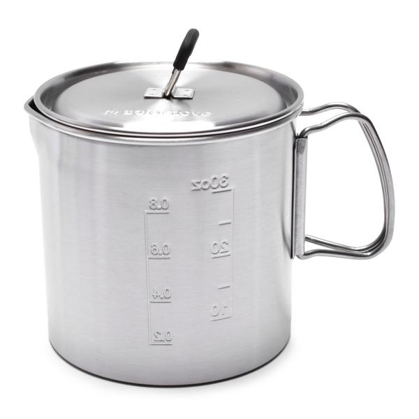 ソロストーブ 調理器具 ポット900 SOLO STOVE POT1 シルバー 山 登山 レジャー ...