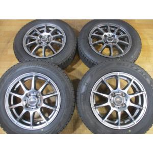 溝有り アクア 装着にどうぞ! A-TECH シュナイダー ホイール スタッドレスタイヤ 4本 4H...