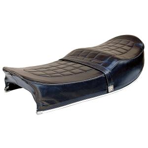 483】Z400FX E1-3純正パターンアンコ抜きシート ブラック : CHERRY