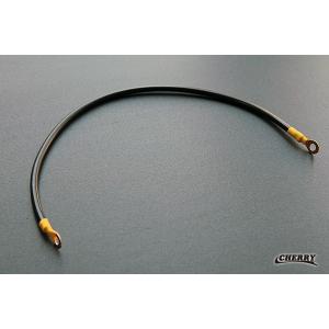 汎用アースケーブル ブラック・レッド 40cm　アーシングにも