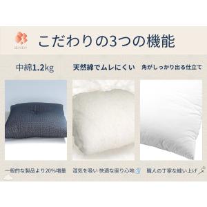座布団 麻の葉柄 4枚組 厚い 和室 法事 国...の詳細画像1