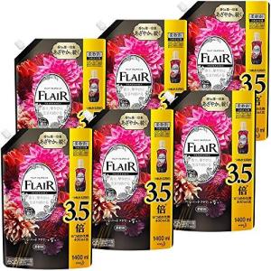 フレアフレグランス 柔軟剤 ベルベット&フラワー 詰め替え 大容量 1400ml × 6個