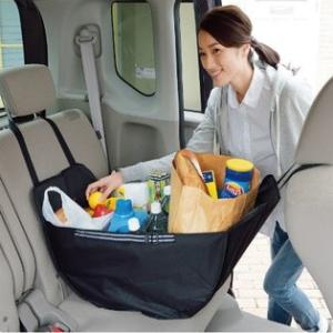 車用 ハンモックバッグ 大容量 走行中 荷崩れしない 車内収納用品 簡単設置 ヘッドレストバッグ 大量 お買い物 ビッグサイズ プレゼント