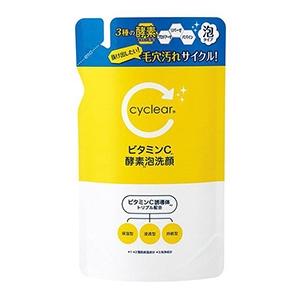 熊野油脂　サイクリア ビタミンC 酵素 泡洗顔つめかえ 250ml｜zaccaya