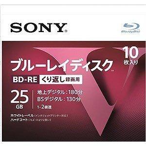 【数量限定】ソニー ブルーレイディスク BD 繰り返し用 2倍速 25GB ＲＥ-１層１０Ｐ 記録用ブルーレイディスクメディア（BD）の商品画像