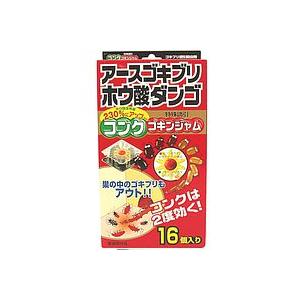 アース ゴキブリホウ酸 ダンゴコンクゴキンジャム16個入