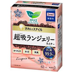 花王　ロリエ きれいスタイル 超吸ランジェリーライナー無香料６２個