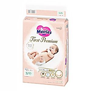 花王　メリーズ　ファーストプレミアム　テープ　Ｓサイズ　６０枚