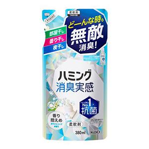 花王　ハミング 消臭実感 Wパワー ホワイトソープの香りつめかえ３８０ｍｌ｜zaccaya