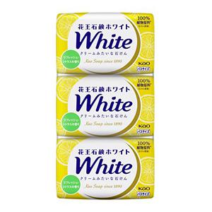 花王　石鹸ホワイト　バスサイズホワイトフレッシュシトラスの香り 130g×3個入｜雑貨屋
