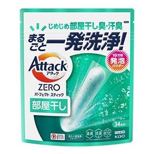 花王　アタックＺＥＲＯ　パーフェクトスティック　部屋干し　３４本入り