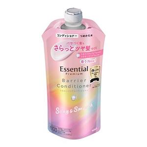 花王　エッセンシャル　プレミアム　ウルオイバリアコンディショナー　シルキー＆スムース　つめかえ　３４...