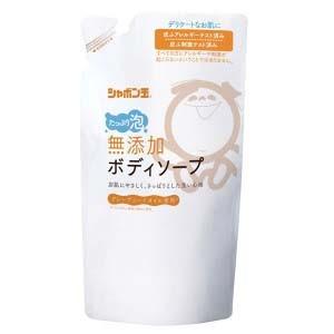 シャボン玉石鹸　無添加ボディソープ　たっぷり泡つめかえ４７０ml×20個｜zaccaya