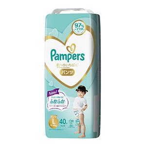 【数量限定】Ｐ＆Ｇ　パンパース　肌へのいちばんパンツスーパージャンボＬサイズ４０枚｜zaccaya