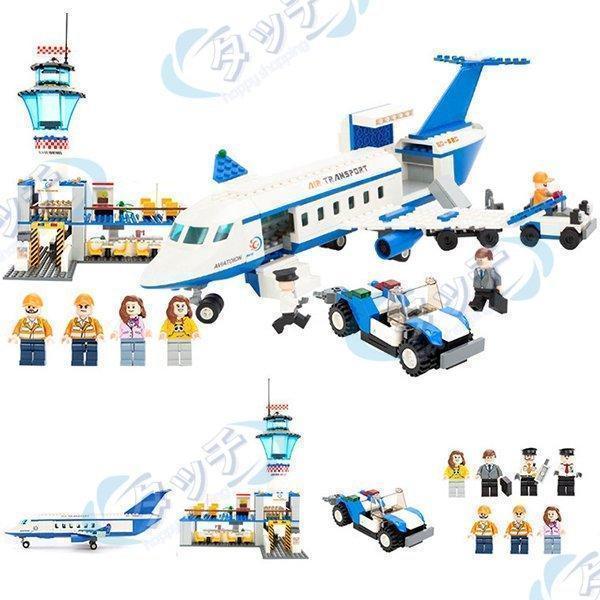 豪華セット レゴブロック ブロック airport 飛行機 空港 管制塔 LEGO レゴ 互換品 お...