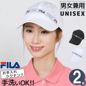 FILA キャップ メンズ レディース スポーティ 春夏 LogoTapeローキャップ｜zaction