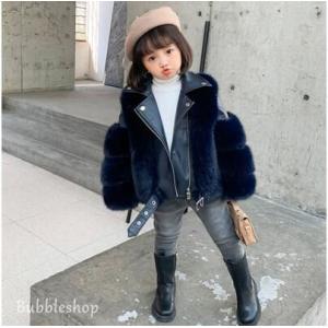 秋冬 90cm ライダースジャケット 子供 130cm 本革 アウター 子供服