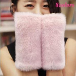 ファー手袋 ハンドウォーマー アームウォーマー レディース スマホ手袋 手首ウォーマー ふわふわ グ...