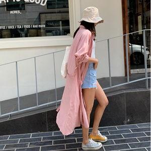 長袖シャツ シャツ レディース ロングシャツ 紫外線対策 無地 薄手 ゆったり UVカット アウトド...