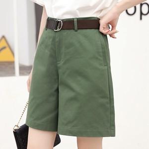 ショートパンツ ハーフパンツ レディース 短パン ワイドパンツ ハイウエスト ボトムス ゆったり 大...
