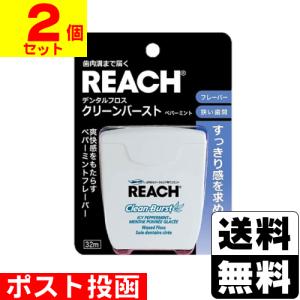 リーチ デンタルフロス クリーンバースト ペパーミント 32m : サン