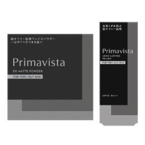 (ポスト投函)(花王)プリマヴィスタ EXマットパウダー 超オイリー肌用 4.8g＋スキンプロテクトベース 皮脂くずれ防止 超オイリー肌用 25ml