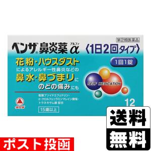 (第(2)類医薬品)(セ税)(ポスト投函)(タケダ)ベンザ鼻炎薬α 1日2回タイプ 12錠(おひとり様1個まで)｜zagzag2