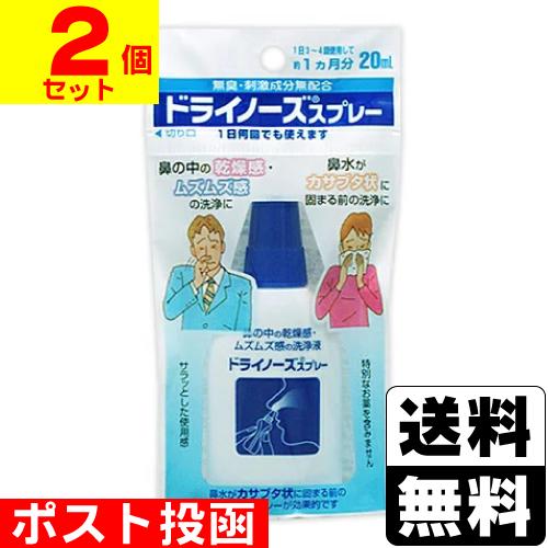 (ポスト投函)(日本臓器製薬)ドライノーズスプレー 20ml(2個セット)