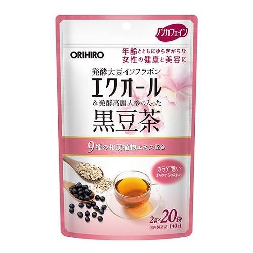 (ポスト投函)(オリヒロ)エクオール発酵高麗人参の入った黒豆茶 20袋