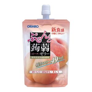 (オリヒロ)ぷるんと蒟蒻ゼリー スタンディング ピーチ 130g