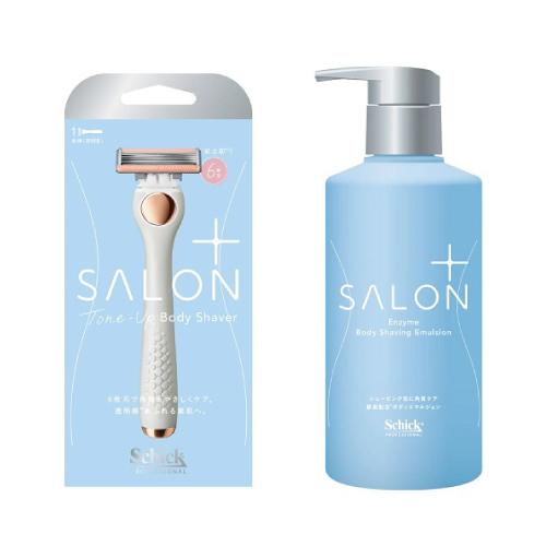 (シック)サロンプラス トーンアップ ボディシェーバー ホルダー(刃付き)＋エンザイム ボディ シェ...