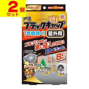 (ポスト投函)(アース製薬)ブラックキャップ 屋外用 8個入(2個セット)｜zagzag